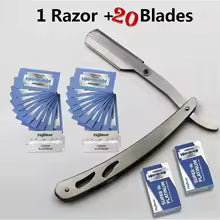 Professional Barber Razor Manual Shaver Straight Edge Stainless Steel Shaver Folding Shaving Shave With Blade